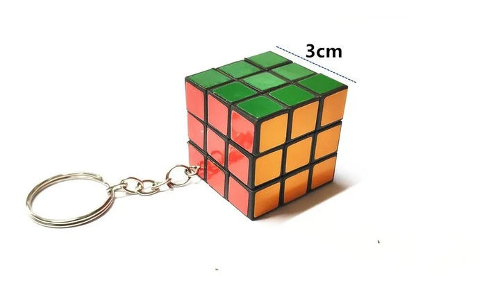 Llavero X 12 Cubo Rubik Pequeño Piñata Negocio Sorpresas Estructura Stiker 3x3 Docena