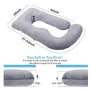 Almohada Para Embarazo En Forma De S Gris