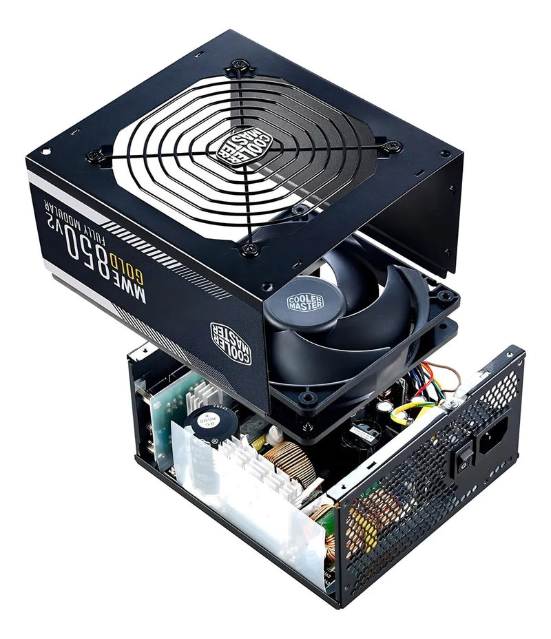 Fuente Cooler Master 850 V2 Mwe Full Modular 80 Plus Gold Color Negro