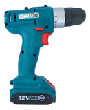 Taladro Total Inalámbrico 128 Accesorios + Batería 1.5ah Color Turquesa