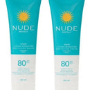 Protector Solar Nude Sport Spf 80 X 2 Unidades (120 Ml C/u)