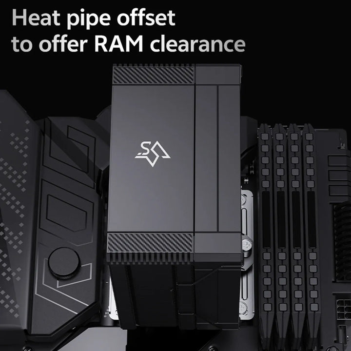 Cooler Disipador Para Intel - Amd Ventilador 120mm Snowman Negro