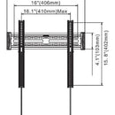 Soporte Fijo Para Tv De 32 A 55 Pulgadas Nb C2-f Color Negro