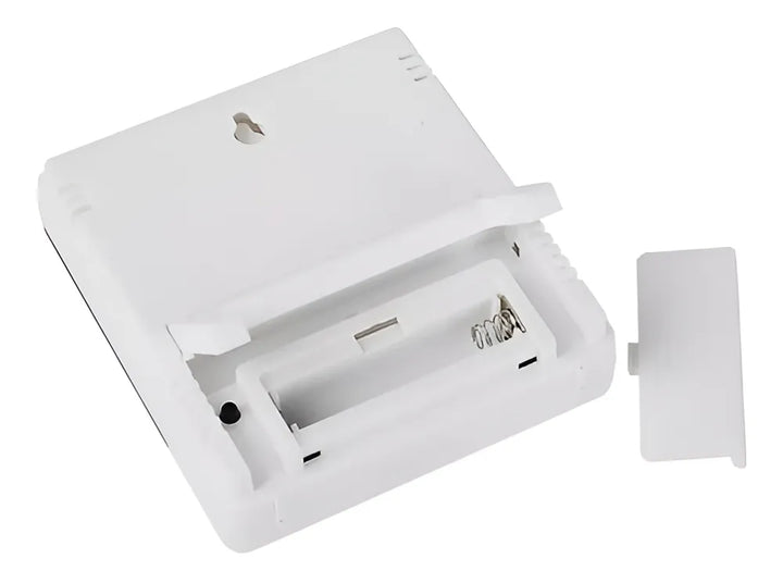 Higrometro Digital Termometro Medidor Humedad Reloj Alarma