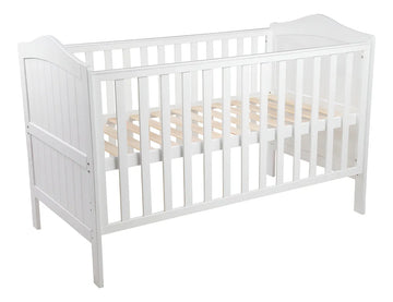 Cuna Cama De Madera Carestino Toledo 140x70 Blanco