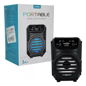 Parlante Portátil Inalámbrico Bluetooth Fm Tf Recargable Rgb