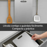 Tabla Para Picar Alimentos Acero Inoxidable Antibacterial Tabla Picar Gris