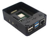 Caja O Case Para Raspberry Pi 4 B Negro Con Ventilador