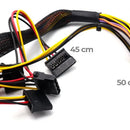 Fuente De Poder Para Pc J&r Psu 008 780w Cables Extra Largos Color Negro