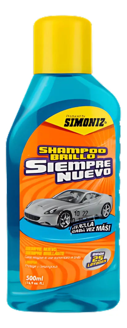 Shampoo Brillo Simoniz 500ml Y Cera Superblue Y Ambientador
