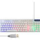 Mouse Y Teclado Gamer Rgb Aoas M-400 Blanco