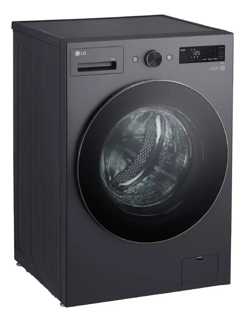Lavadora Lg Carga Frontal Wo16egnts6p 16kg Aidd Petcare Gris Negro