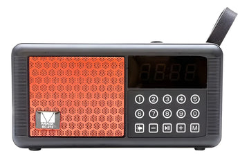 Radio Parlante Bluetooth Recargable Panel Solar Linterna Usb Diseño