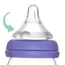 Set X3 Biberones Teteros Lansinoh 8oz Flujo Medio +3m Violeta Set Mamaderas 240 Ml