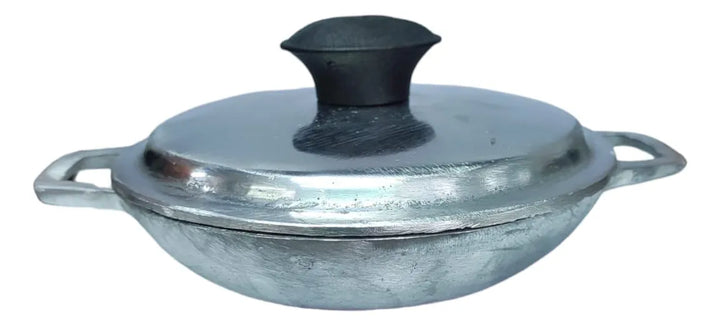 Cacerola Pequeña Con Tapa/aluminio Fundido/14cm Plateado