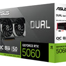 Tarjeta De Video Asus Rtx 5060 8gb Dual Gddr7 128 Bits