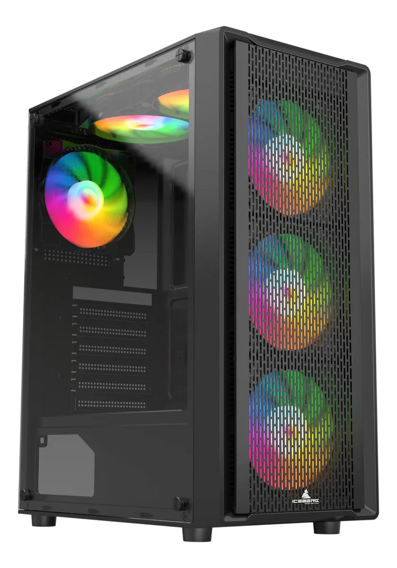 Gabinete Gamer Iceberg Flow C Negro 6 Fans Argb