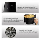 Air Fryer 6l Digital Con Bandeja Antiadherente Casa Cocina Negro