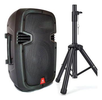 Parlante American Sound 250w Recargable + Tripode Metalico Negro