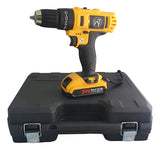 Taladro Percutor Inalambrico Wt Mandril 3/8 Color Amarillo Frecuencia 60Hz