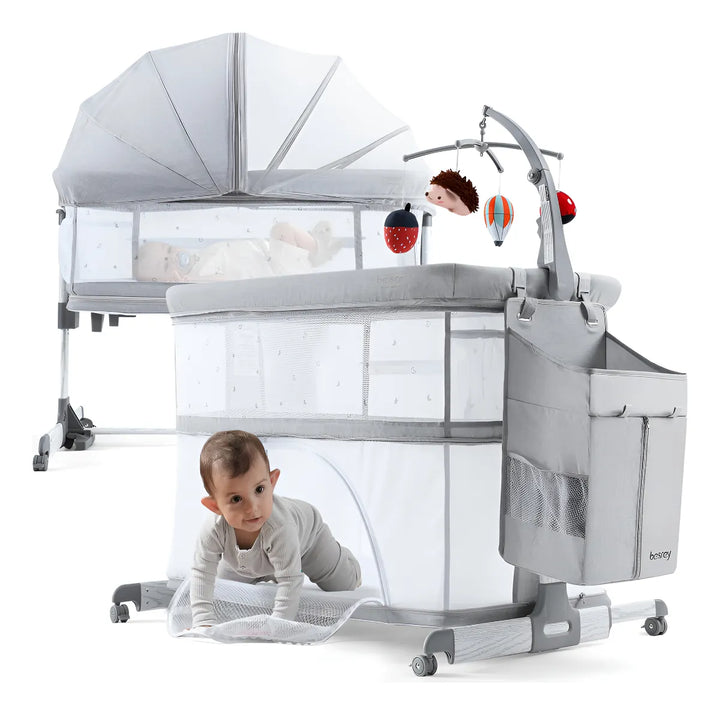 Besrey Moises 5 En 1 Para Bebe Con Moises Y Cuna Para Bebe,