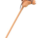 Caballo De Palo - Juguete Didáctico En Tela Suave, Peluche Café