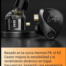 Audífonos Kz Castor Improved Bass Con Microfono Negro