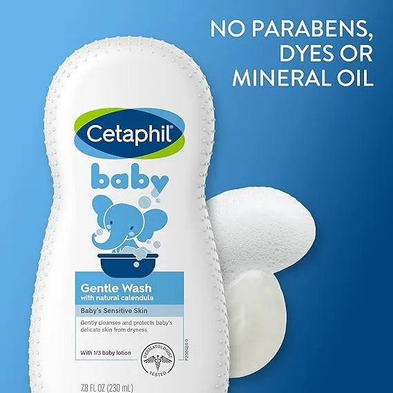 Cetaphil Baby Wash & Shampoo Calendula 2 En 1 Piel Y Cabello