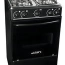 Estufa De Piso Con Horno Abba 4 Pts Gn At 101-3n N Negro