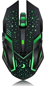 Mouse Gamer Weibo Wb-911 Retroiluminado3200dpi Inalambrico Color Negro