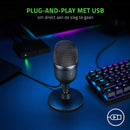 Micrófono Razer Seiren Mini USB para grabación profesional Color Negro