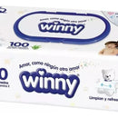 Toallitas Winny Aloe Vera X100 Unidades X3 Paquetes
