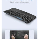 Teclado Inalambrico Ergonomico E-yooso K757 Con Reposamuñeca Negro Inglés