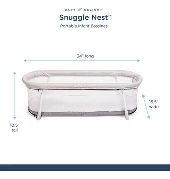 Baby Delight Snuggle Nest Moiss | Cama De Beb Porttil | Para