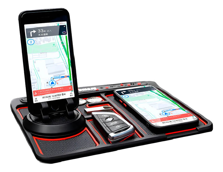 Soporte Celular Carro Alfombrilla Antideslizante Teléfono Negro