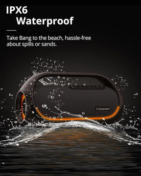Parlante Tronsmart Bang Portátil Bluetooth Waterproof Negro 60w