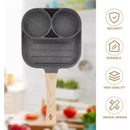 Sartén Antiadherente Multiusos 3 En 1 Para Huevos Carne Gris Oscuro