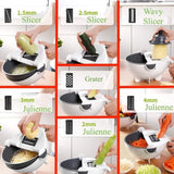 Mandolina Cortador Verduras 9 En 1 Multifuncional