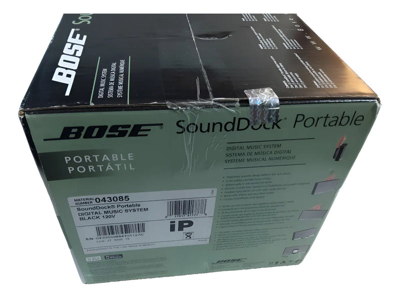 Parlante Bose Sounddock Portable - Gloss Black Plateado,negro