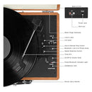 Victrola Vintage Tocadiscos Portatil De Maleta Con Bluetooth Brown