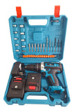 Taladro Percutor Inalambrico Trabajo Industrial 3/8 Color Azul Frecuencia 60 24