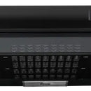 Estufa 4 Puestos Cristal + Campana Horizontal 60 Cm Negra Negro