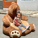 Puff Silla Peluche Oso Gigante 100x90cm