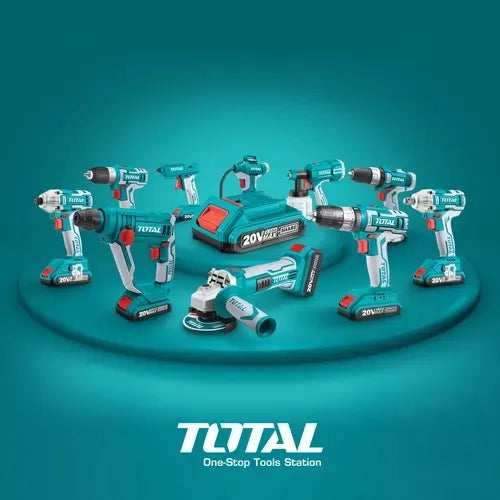 Taladro De Impacto Drill Inalámbrico 20v Total Herramientas Turquesa