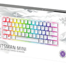 Teclado Razer QWERTY Razer Purple inglés US color mercury con luz RGB