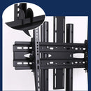 Soporte Tv Pedestal Móvil con Ruedas para Tv 32 A 70 Pulgada Color Negro