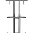 Soporte Tv Pedestal Móvil con Ruedas para Tv 32 A 70 Pulgada Color Negro
