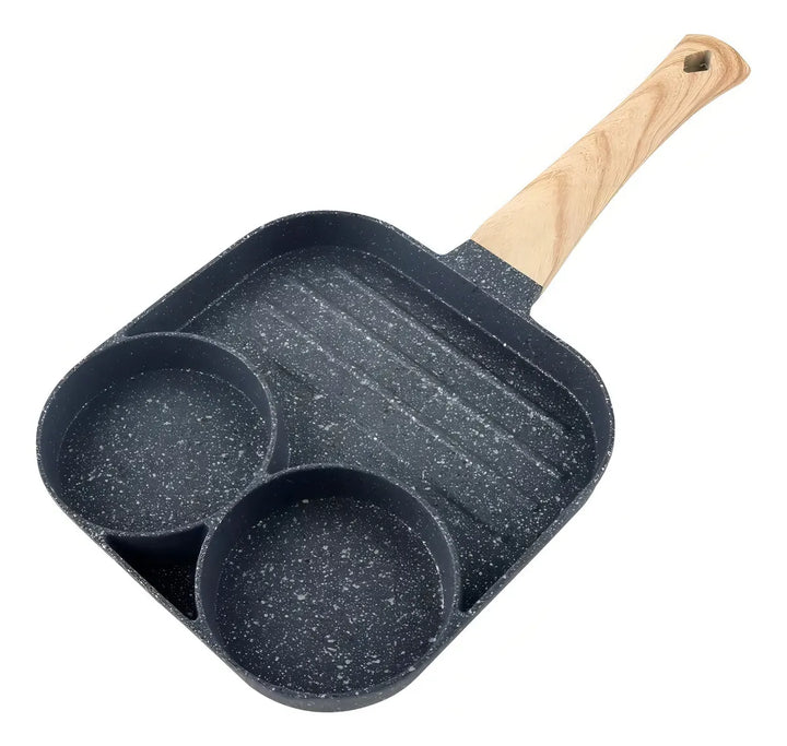 Sarten 4 Huevos Inducción Antiadherente Hotcakes Estrellado Color 2 Huevo Rejilla