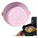 Canastilla Silicona Olla Freidora Air Fryer Reutilizable Blanco