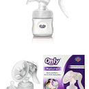 Extractor De Leche Manual + Pezoneras Par Con Cajita